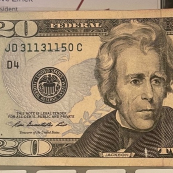 $20 Binary Fancy Serial Number 2009 is JD 31131150 C #205747915694 - Picture 1 of 5